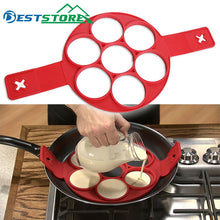 Load image into Gallery viewer, Pancake Maker Egg Ring Maker Nonstick Easy Fantastic Egg Omelette Mold Kitchen Gadgets Cooking Tools Silicone
